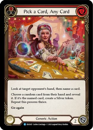 Pick a Card, Any Card (Red) (EVR167)  1st Edition