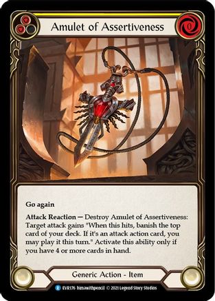 Amulet of Assertiveness (EVR176)  1st Edition Cold Foil