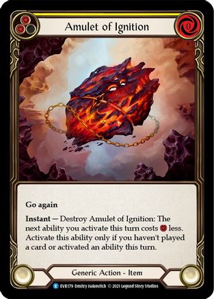 Amulet of Ignition (EVR179)  1st Edition Cold Foil