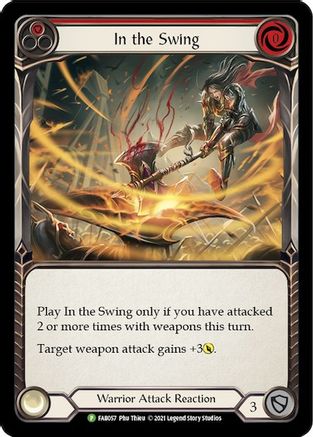 In the Swing (Red) - FAB057 (FAB057)  Rainbow Foil