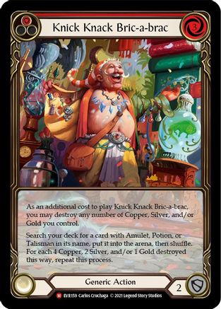 Knick Knack Bric-a-brac (Extended Art) (EVR159)  1st Edition Rainbow Foil