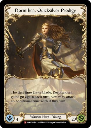 Dorinthea, Quicksilver Prodigy (DVR001)  Cold Foil