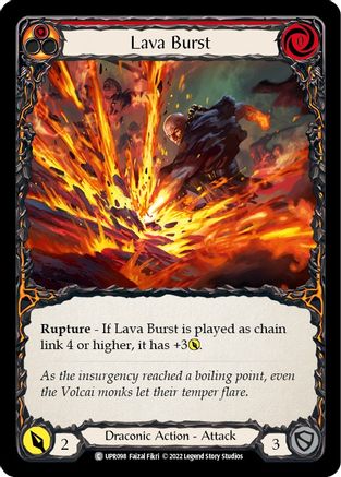 Lava Burst (UPR098)  Rainbow Foil