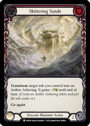 Skittering Sands (Red) (UPR036)  Rainbow Foil