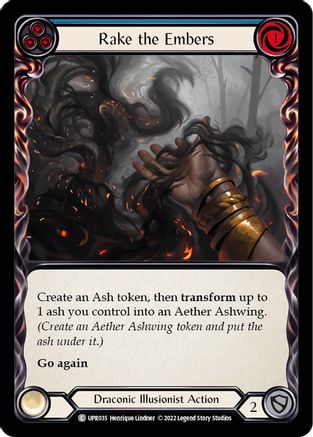 Rake the Embers (Blue) (UPR035)  Rainbow Foil