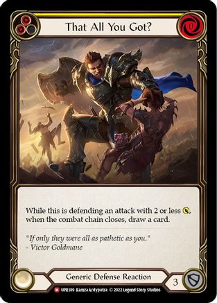 That All You Got? (UPR189)  Rainbow Foil