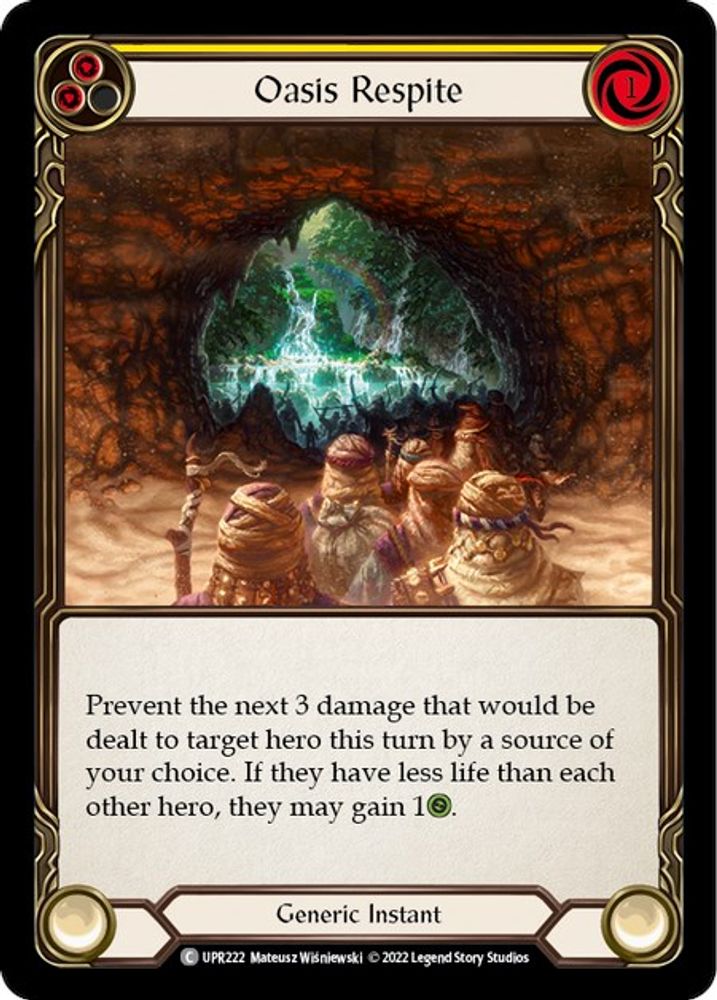 Oasis Respite (Yellow) (UPR222)  Rainbow Foil
