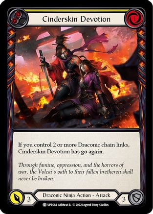 Cinderskin Devotion (Yellow) (UPR064)  Rainbow Foil