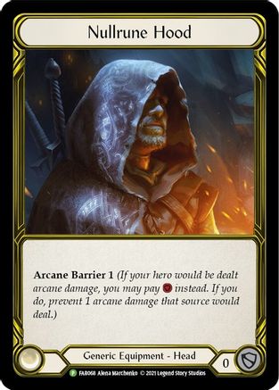 Nullrune Hood (Golden) - FAB068 (FAB068)  Cold Foil