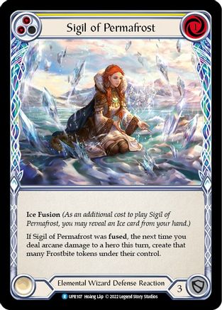Sigil of Permafrost (Yellow) (UPR107)  Rainbow Foil