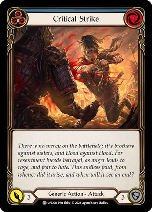 Critical Strike (Blue) (UPR208)  Rainbow Foil