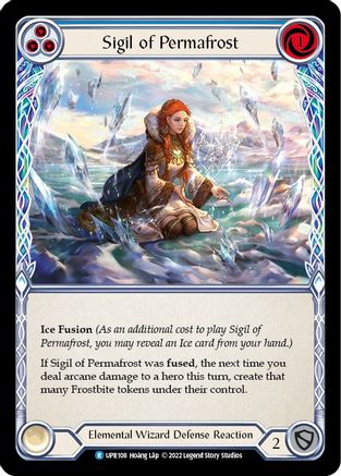 Sigil of Permafrost (Blue) (UPR108)  Rainbow Foil