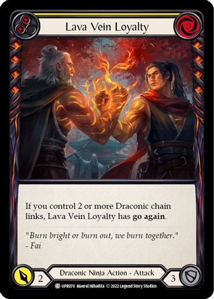 Lava Vein Loyalty (Yellow) (UPR070)  Rainbow Foil