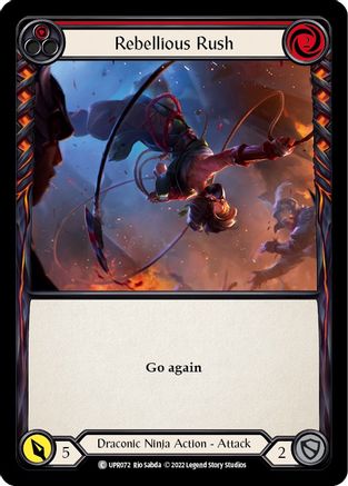 Rebellious Rush (Red) (UPR072)  Rainbow Foil
