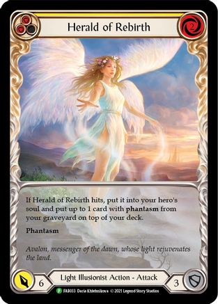 Herald of Rebirth (Yellow) - FAB033 (FAB033)  Rainbow Foil