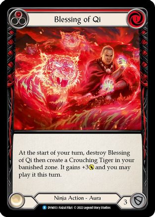 Blessing of Qi (Red) (DYN053)  Rainbow Foil