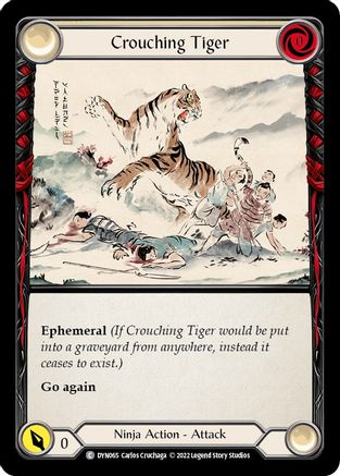 Crouching Tiger (DYN065)  Rainbow Foil