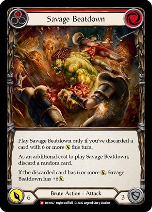 Savage Beatdown (DYN007)  Rainbow Foil