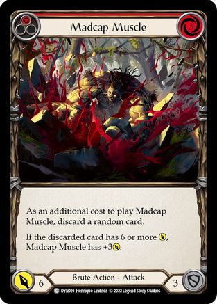 Madcap Muscle (Red) (DYN019)  Rainbow Foil