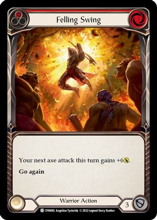 Felling Swing (Red) (DYN082)  Rainbow Foil