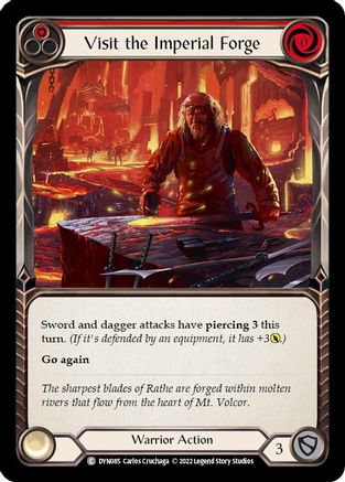 Visit the Imperial Forge (Red) (DYN085)  Rainbow Foil