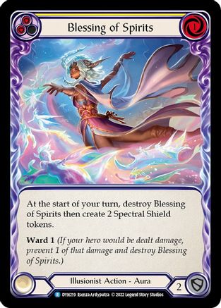 Blessing of Spirits (Yellow) (DYN219)  Rainbow Foil