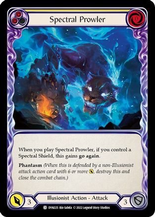 Spectral Prowler (Yellow) (DYN225)  Rainbow Foil