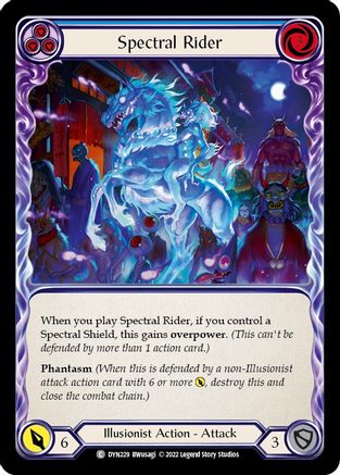 Spectral Rider (Blue) (DYN229)  Rainbow Foil