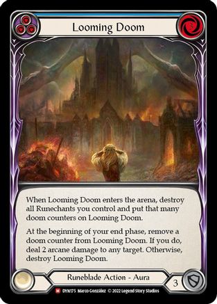 Looming Doom (DYN175)  Rainbow Foil