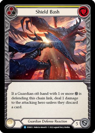 Shield Bash (Yellow) (DYN031)  Rainbow Foil
