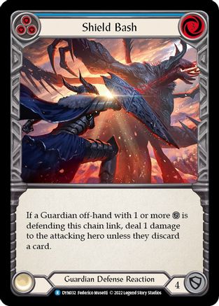 Shield Bash (Blue) (DYN032)  Rainbow Foil