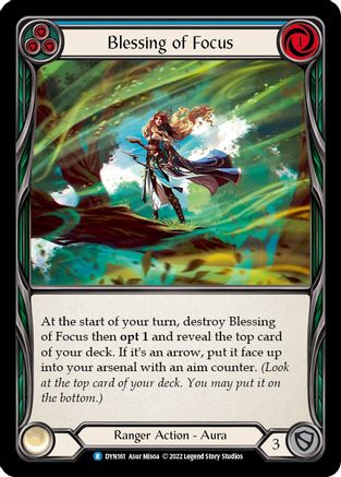 Blessing of Focus (Blue) (DYN161)  Rainbow Foil