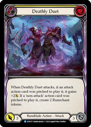 Deathly Duet (Yellow) (DYN177)  Rainbow Foil
