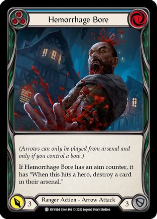 Hemorrhage Bore (Blue) (DYN164)  Rainbow Foil