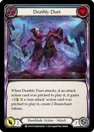 Deathly Duet (Blue) (DYN178)  Rainbow Foil