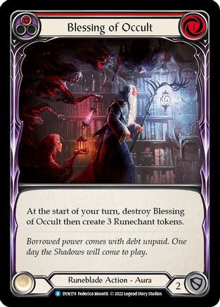 Blessing of Occult (Red) (DYN179)  Rainbow Foil
