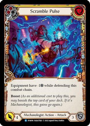 Scramble Pulse (Yellow) (DYN096)  Rainbow Foil