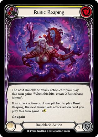 Runic Reaping (Yellow) (DYN186)  Rainbow Foil