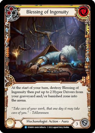 Blessing of Ingenuity (Yellow) (DYN099)  Rainbow Foil