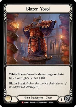 Blazen Yoroi (DYN045)  Rainbow Foil