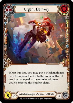 Urgent Delivery (Blue) (DYN109)  Rainbow Foil