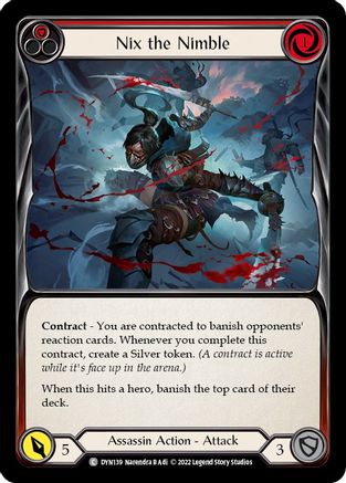 Nix the Nimble (Red) (DYN139)  Rainbow Foil