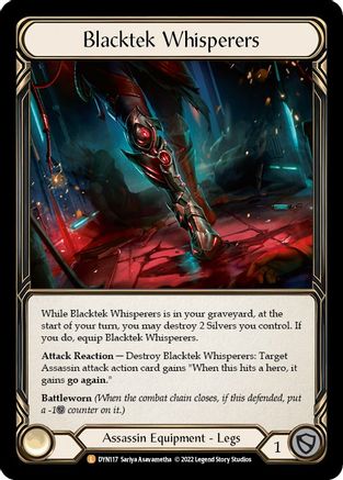 Blacktek Whisperers (DYN117)  Cold Foil
