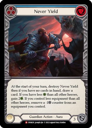 Never Yield (DYN029)  Rainbow Foil