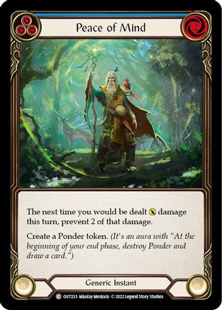 Peace of Mind (Blue) (OUT233)  Rainbow Foil