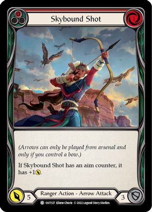 Skybound Shot (Red) (OUT127)  Rainbow Foil