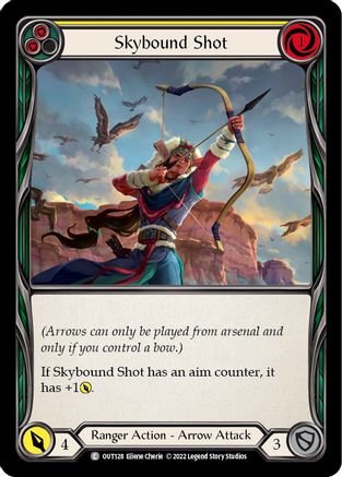 Skybound Shot (Yellow) (OUT128)  Rainbow Foil
