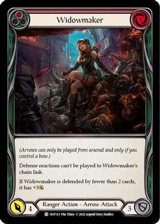 Widowmaker (Red) (OUT133)  Rainbow Foil