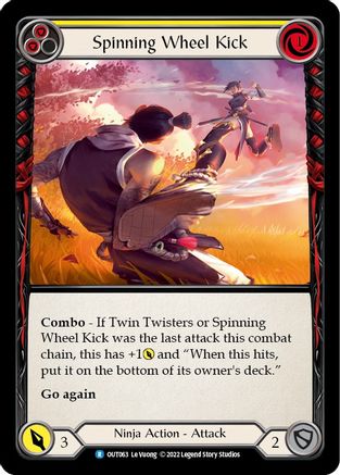 Spinning Wheel Kick (Yellow) (OUT063)  Rainbow Foil