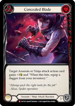Concealed Blade (OUT143)  Rainbow Foil